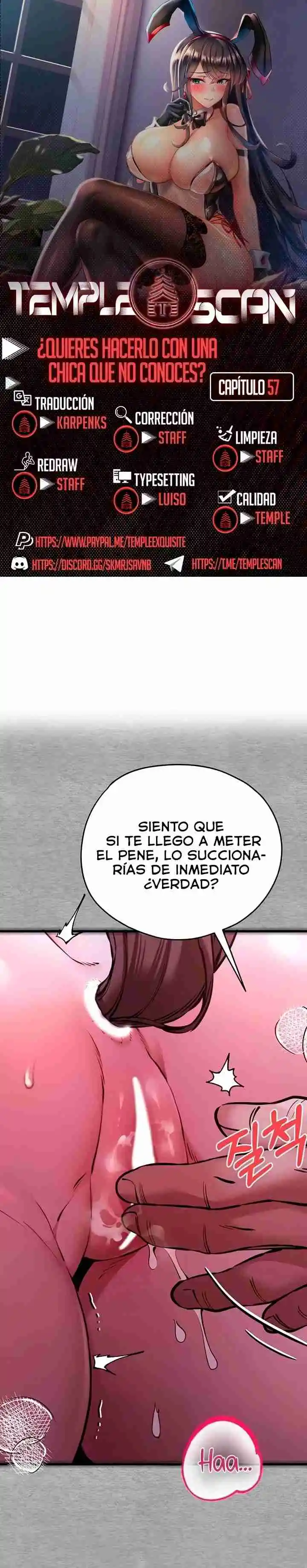 ¿Quieres Hacerlo Con Una Chica Que No Conoces: Chapter 57 - Page 1