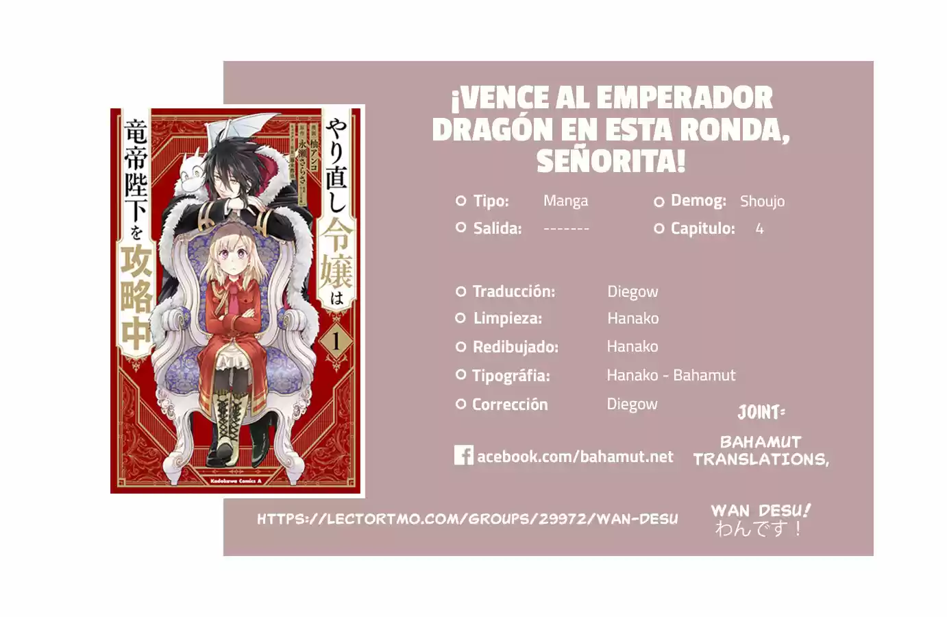 ¡Vence Al Emperador Dragón En ésta Ronda, Señorita: Chapter 4 - Page 1