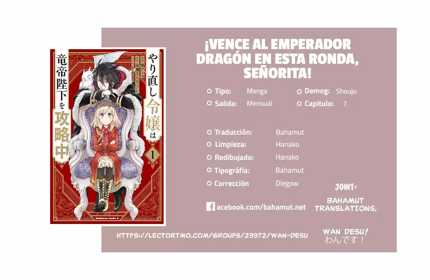 ¡Vence Al Emperador Dragón En ésta Ronda, Señorita: Chapter 7 - Page 1