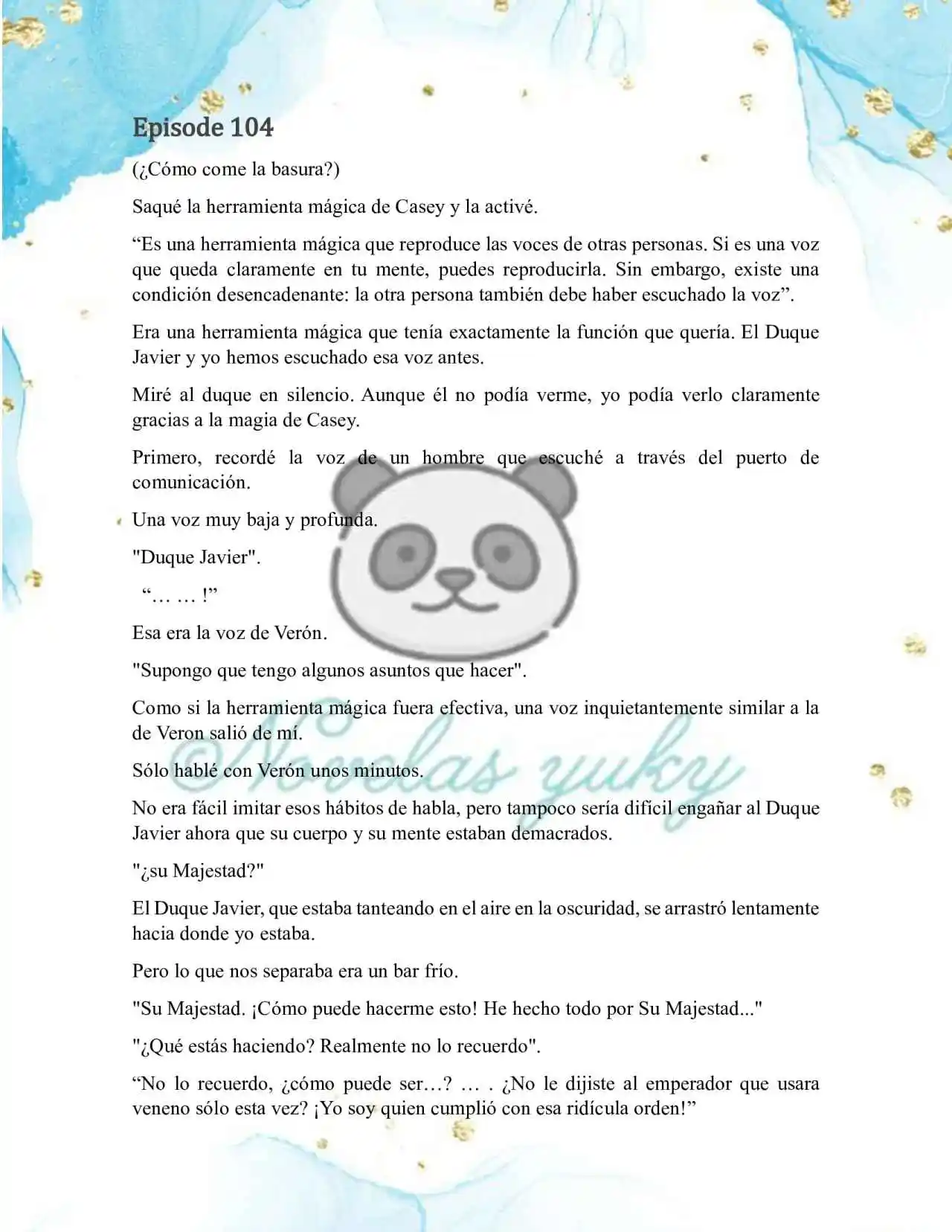 BEBE TIRANA (Novela: Chapter 104 - Page 1