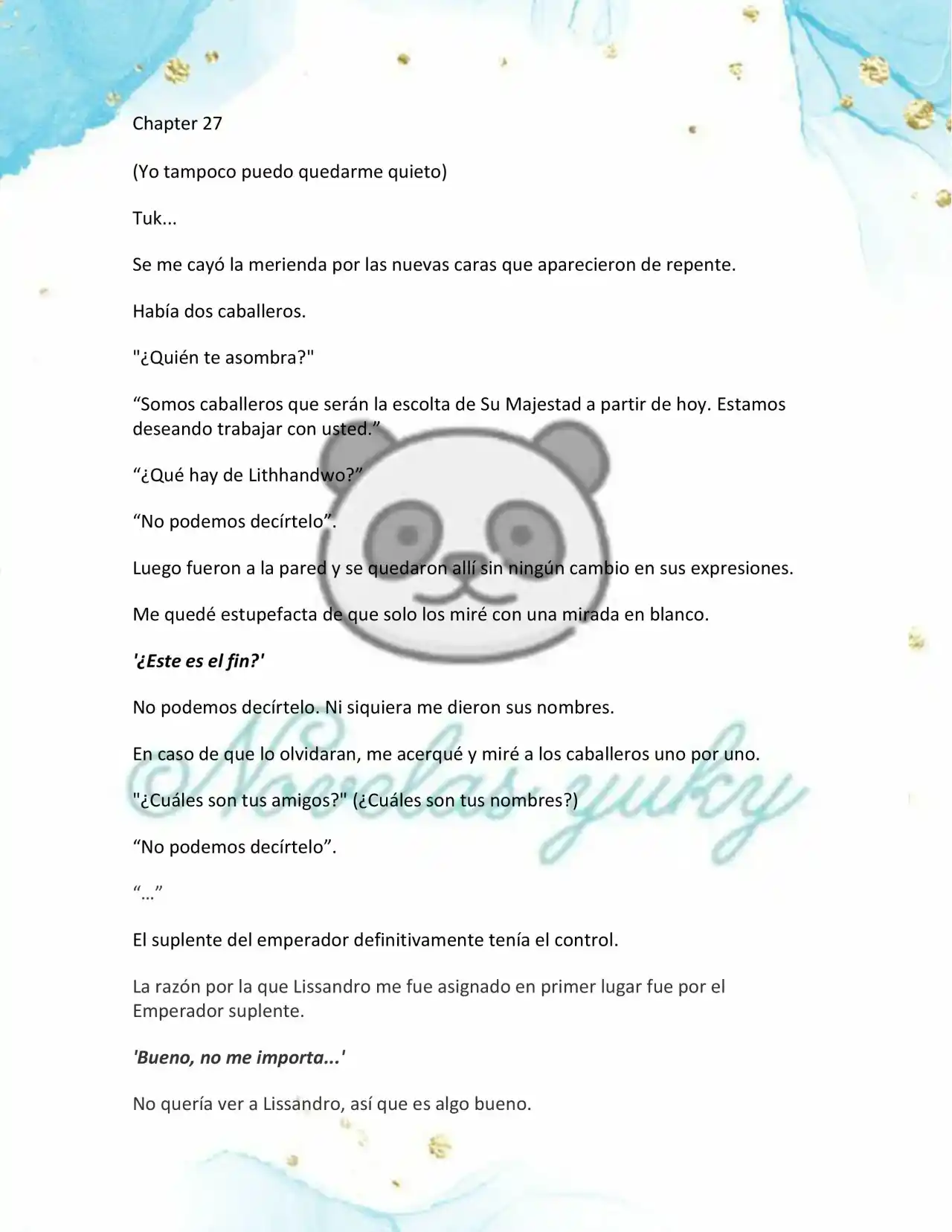 BEBE TIRANA (Novela: Chapter 27 - Page 1