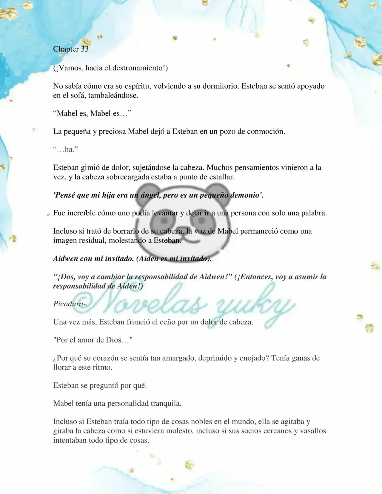 BEBE TIRANA (Novela: Chapter 33 - Page 1