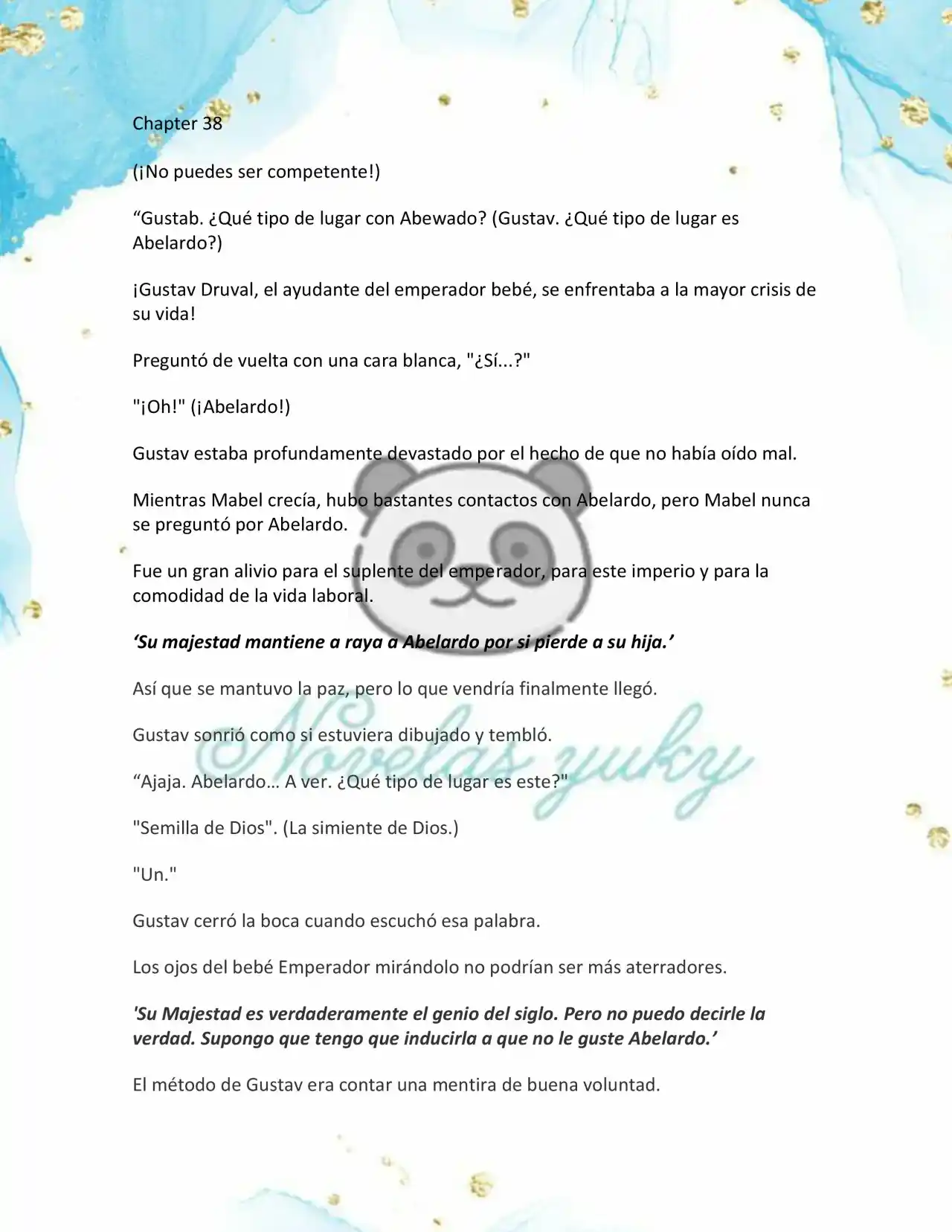 BEBE TIRANA (Novela: Chapter 38 - Page 1