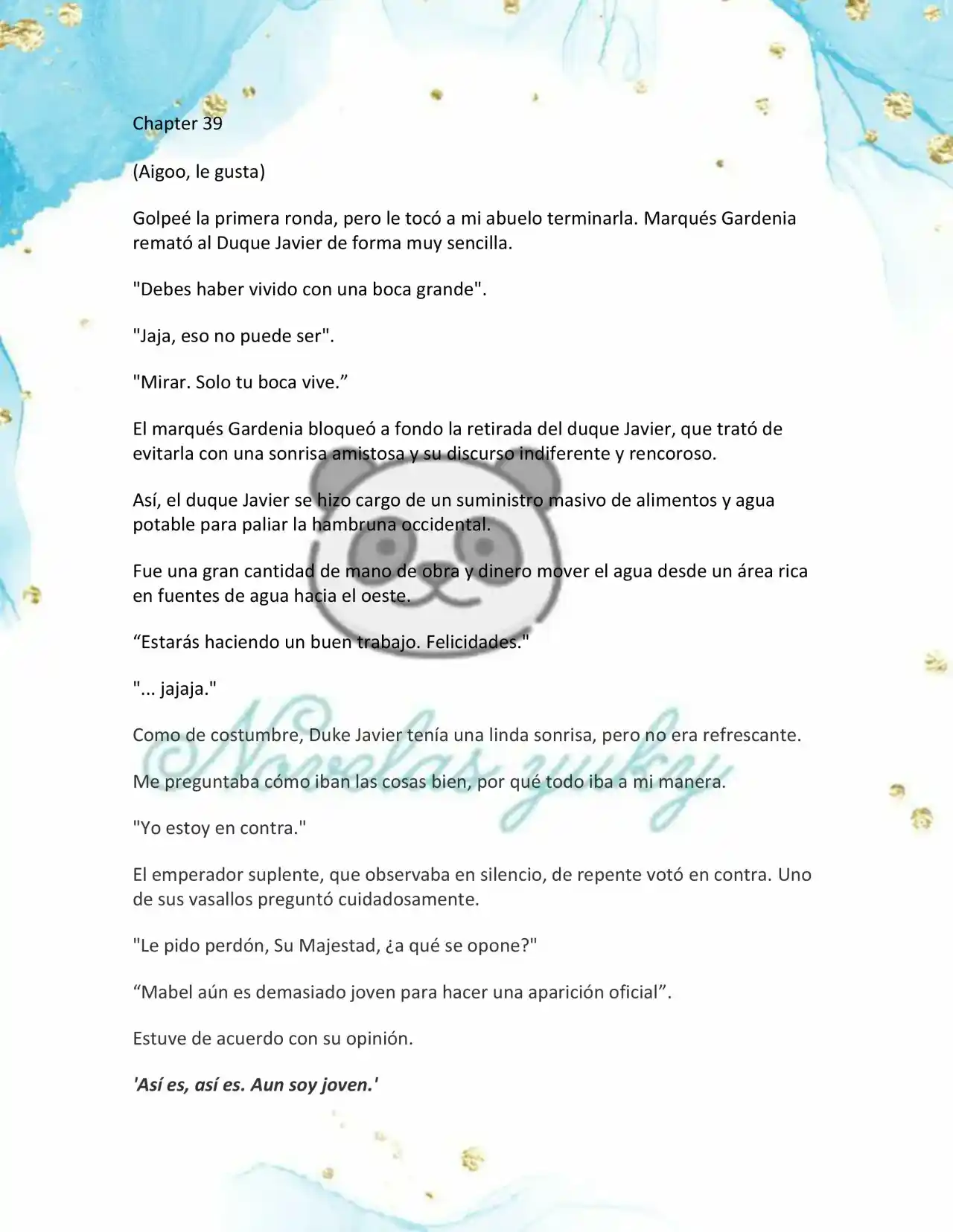 BEBE TIRANA (Novela: Chapter 39 - Page 1