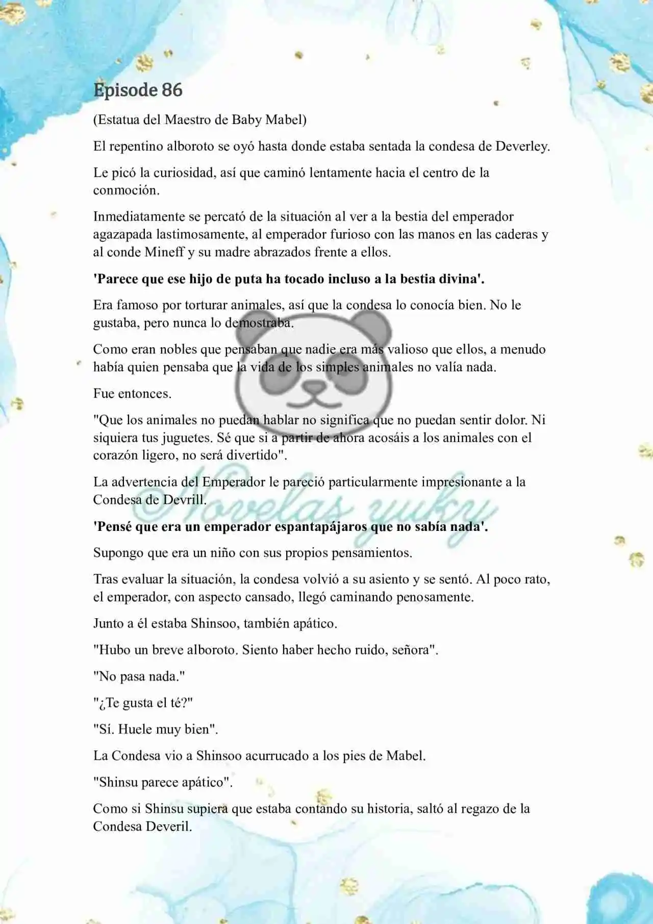 BEBE TIRANA (Novela: Chapter 86 - Page 1