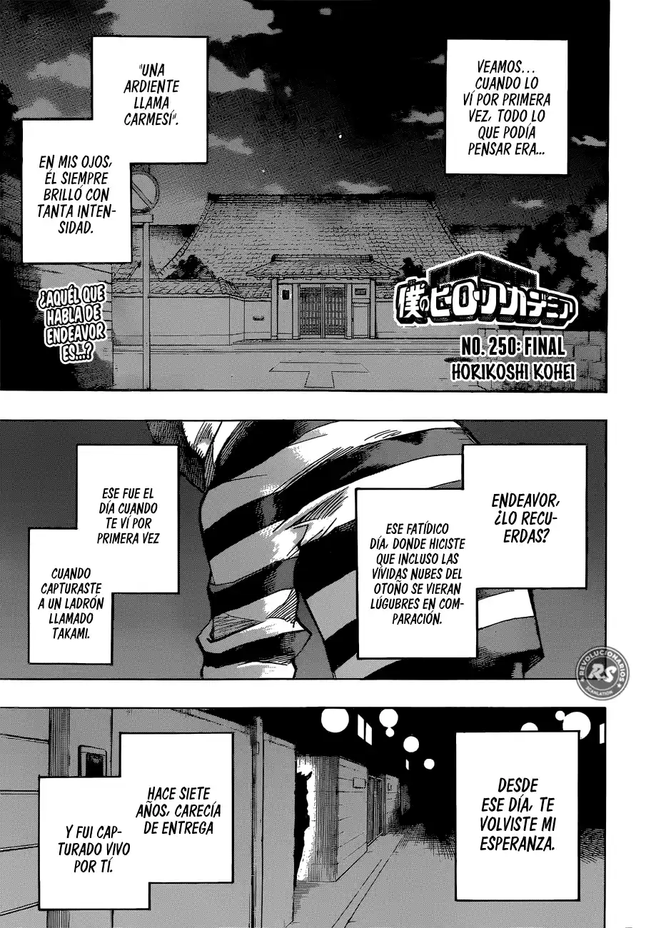 Boku no Hero Academia: Chapter 250 - Page 1