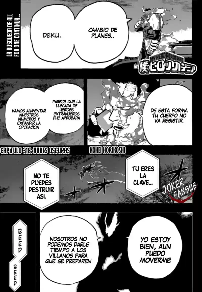 Boku no Hero Academia: Chapter 318 - Page 1