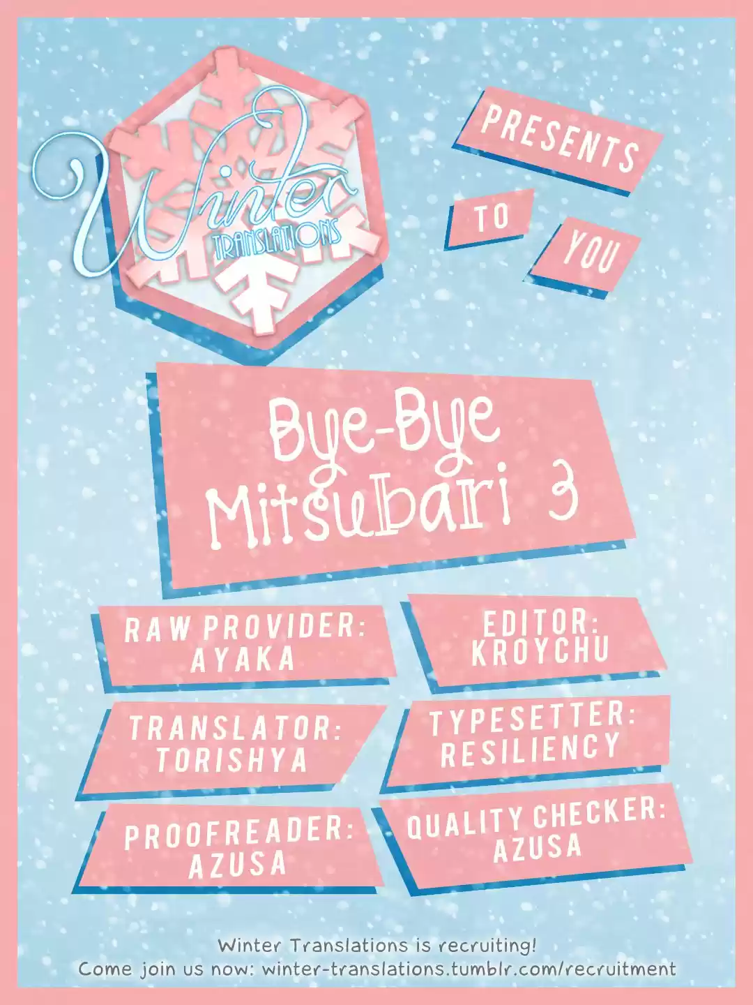 Bye Bye Mitsubari: Chapter 3 - Page 1