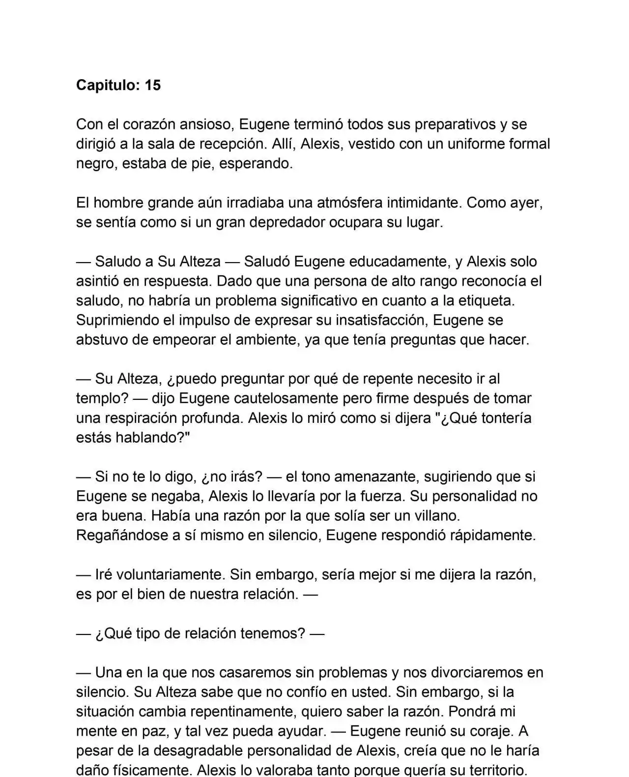 Cariño, Cariño, Cariño (Novela: Chapter 15 - Page 1