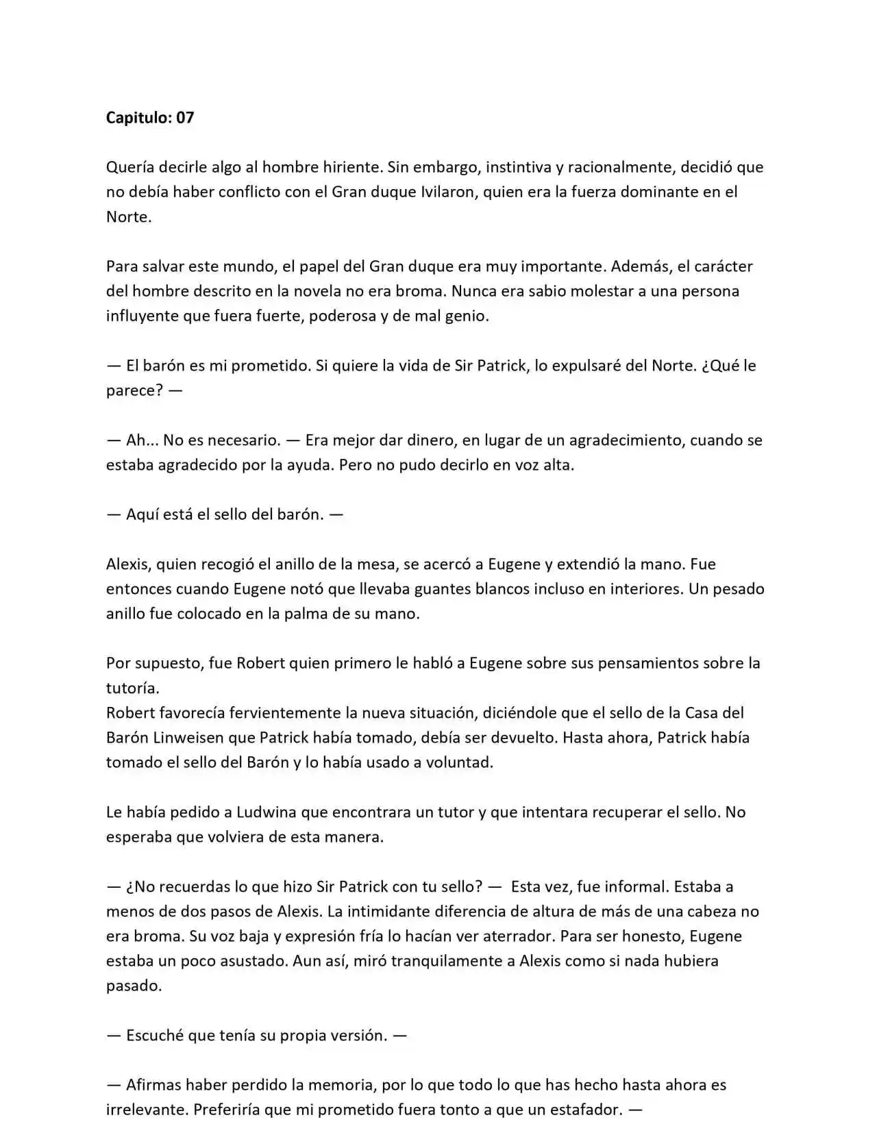 Cariño, Cariño, Cariño (Novela: Chapter 7 - Page 1