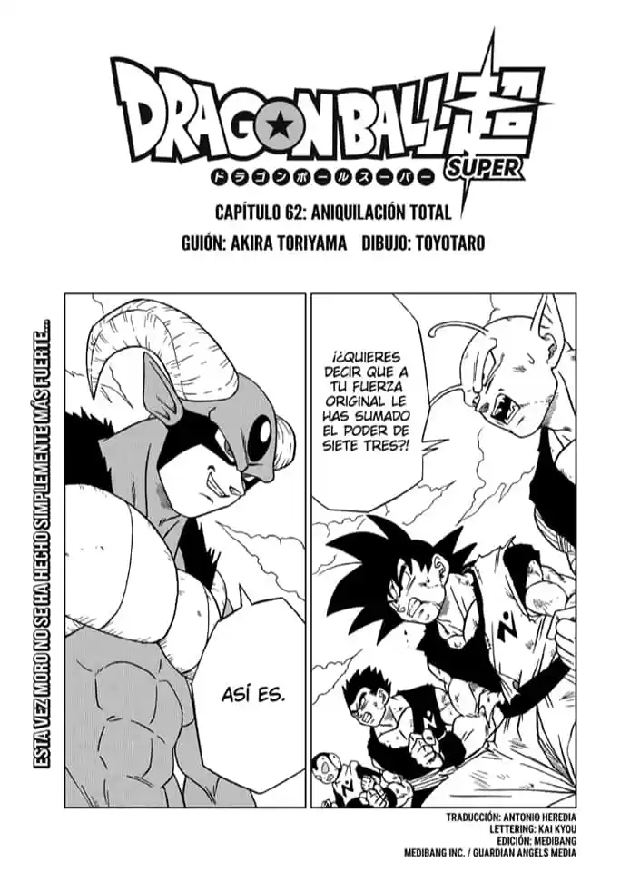 Dragon Ball Super: Chapter 62 - Page 1