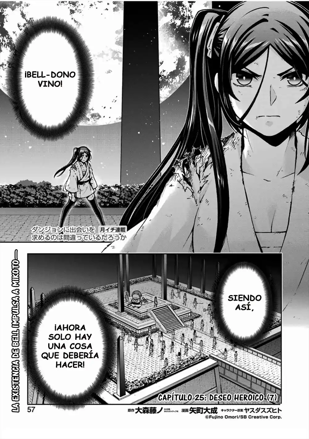 Dungeon Ni Deai Wo Motomeru No Wa Machigatteiru Darou Ka II: Chapter 25 - Page 1