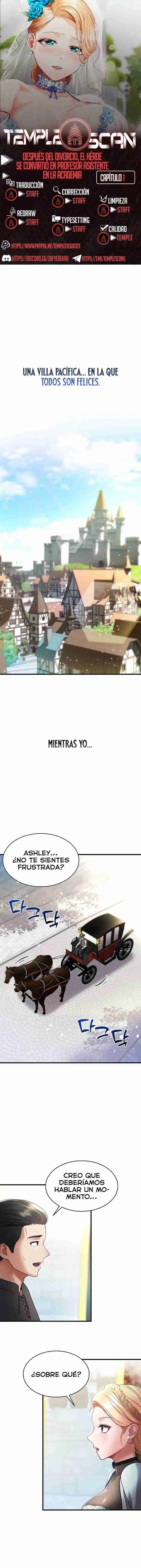 El Héroe Se Convirtió En Profesor Asistente De La Academia Después Del Divorcio: Chapter 1 - Page 1