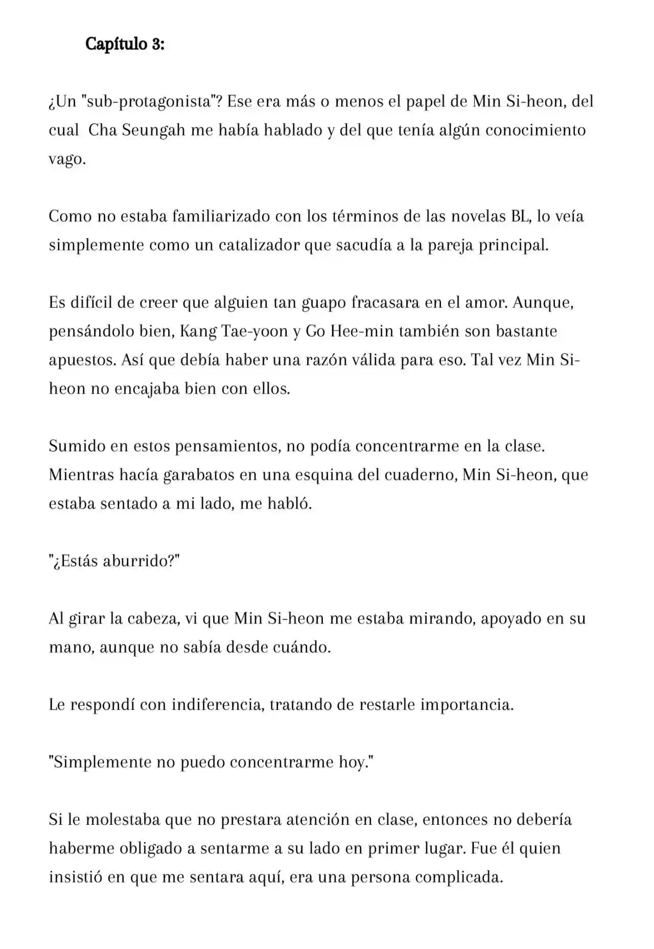 El Secundario De Esta Novela Es Extraño (Novela: Chapter 3 - Page 1