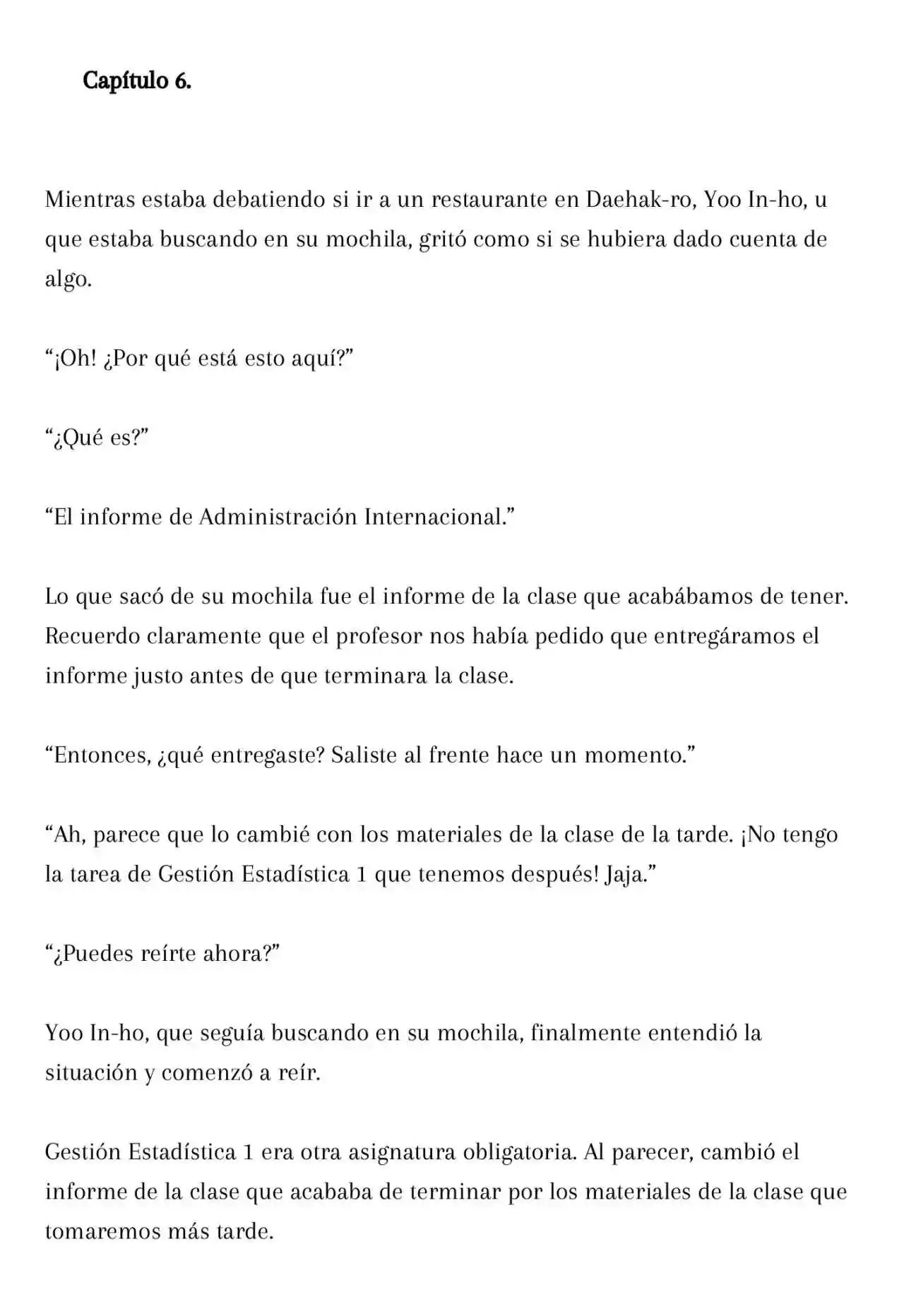 El Secundario De Esta Novela Es Extraño (Novela: Chapter 6 - Page 1