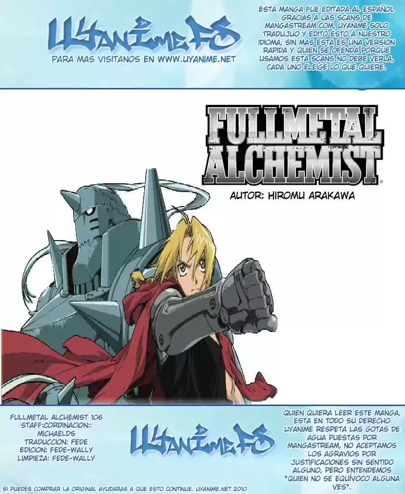 Full Metal Alchemist: Chapter 106 - Page 1