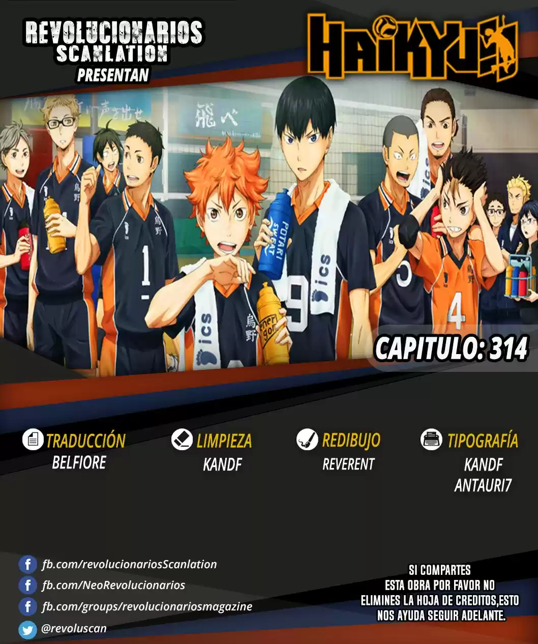 Haikyuu!!: Chapter 314 - Page 1