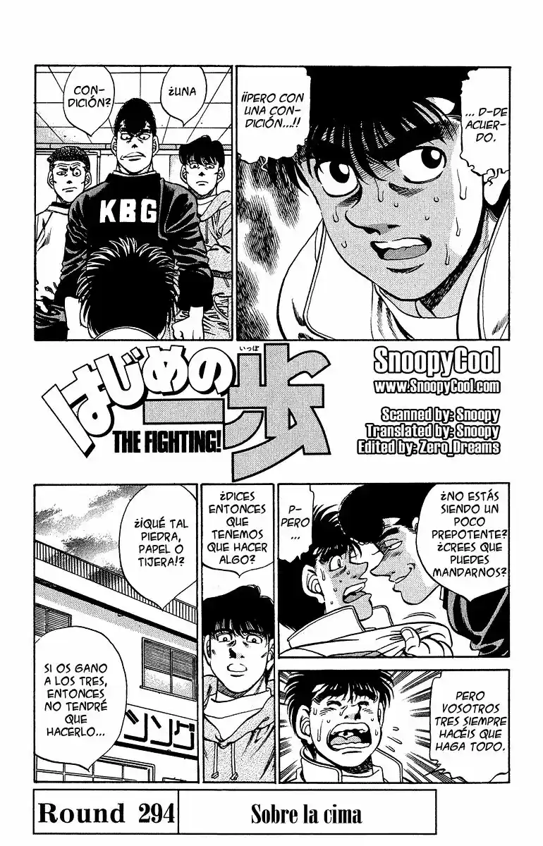 Hajime no Ippo: Chapter 294 - Page 1