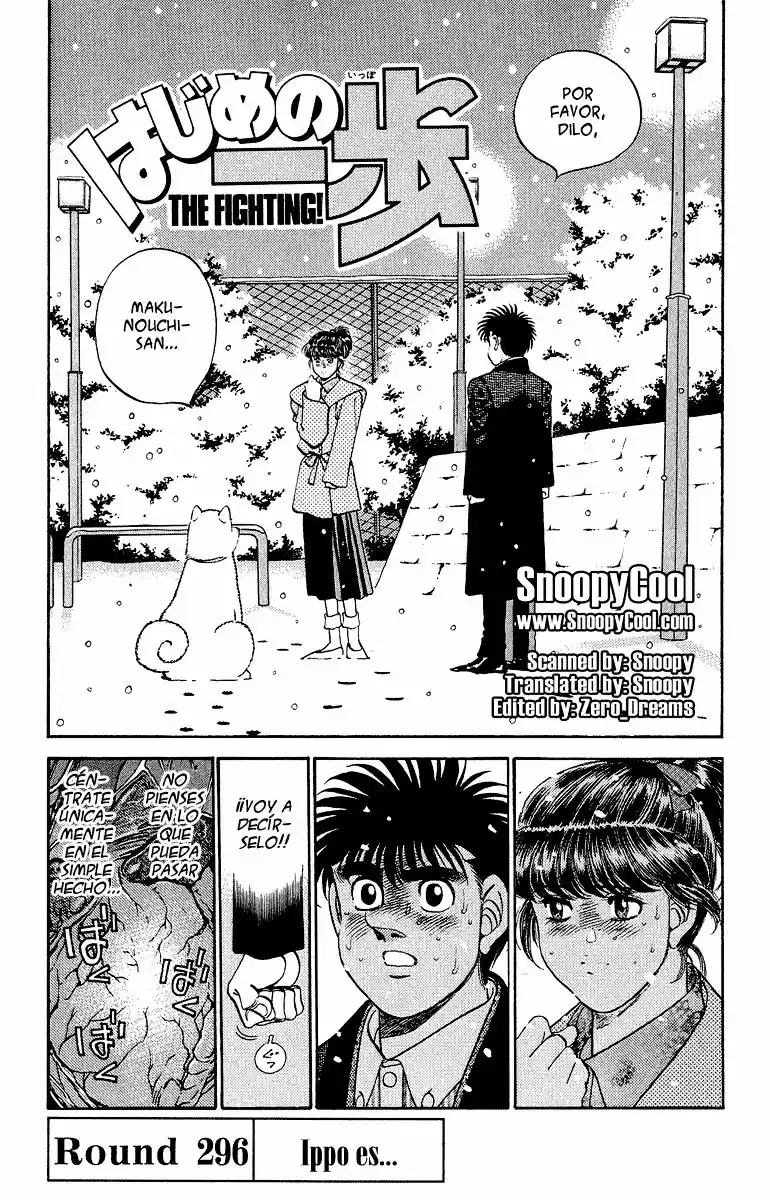 Hajime no Ippo: Chapter 296 - Page 1