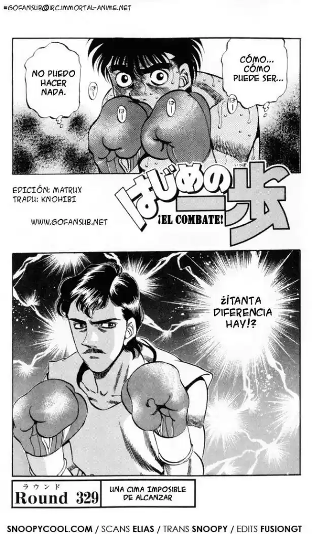 Hajime no Ippo: Chapter 329 - Page 1