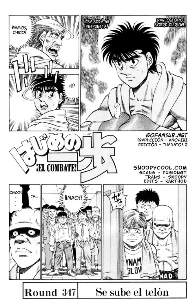 Hajime no Ippo: Chapter 347 - Page 1