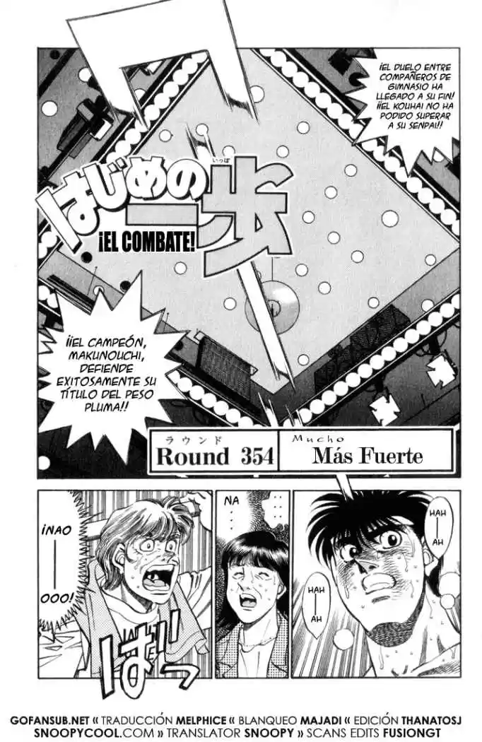 Hajime no Ippo: Chapter 354 - Page 1