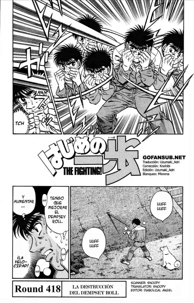 Hajime no Ippo: Chapter 418 - Page 1