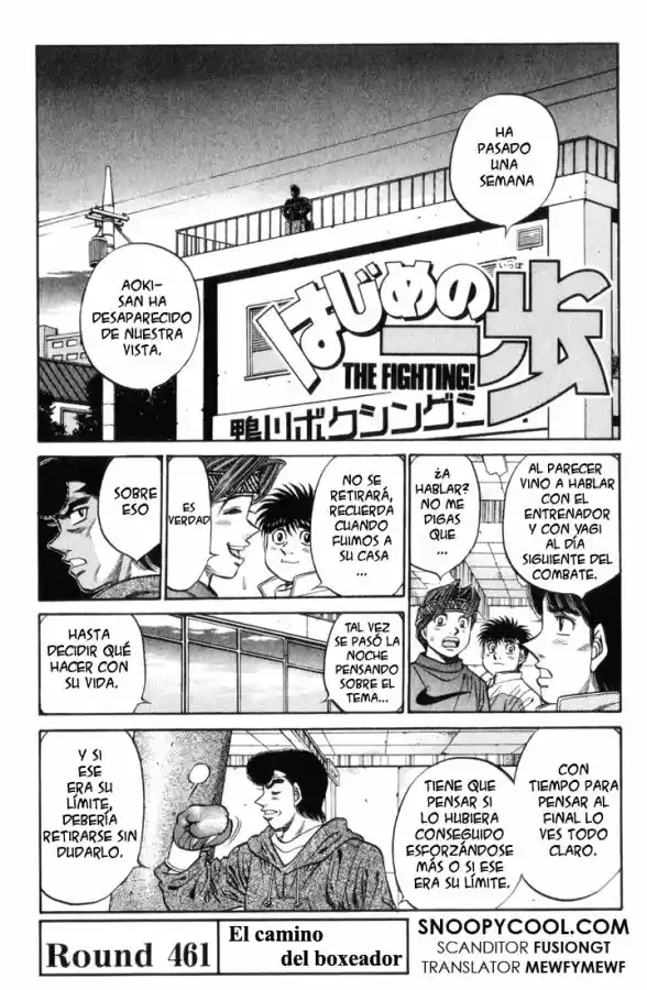 Hajime no Ippo: Chapter 461 - Page 1