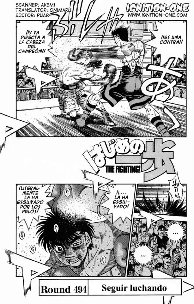 Hajime no Ippo: Chapter 494 - Page 1