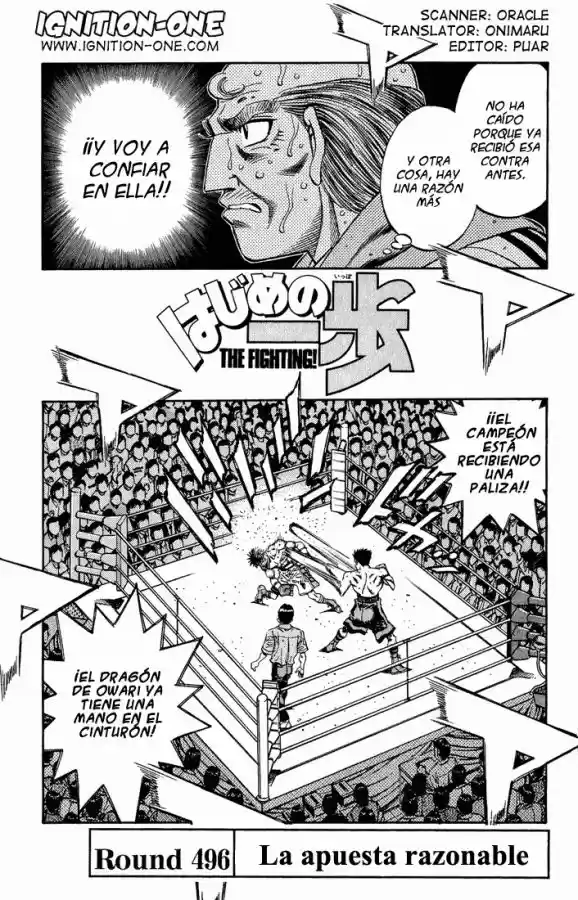Hajime no Ippo: Chapter 496 - Page 1