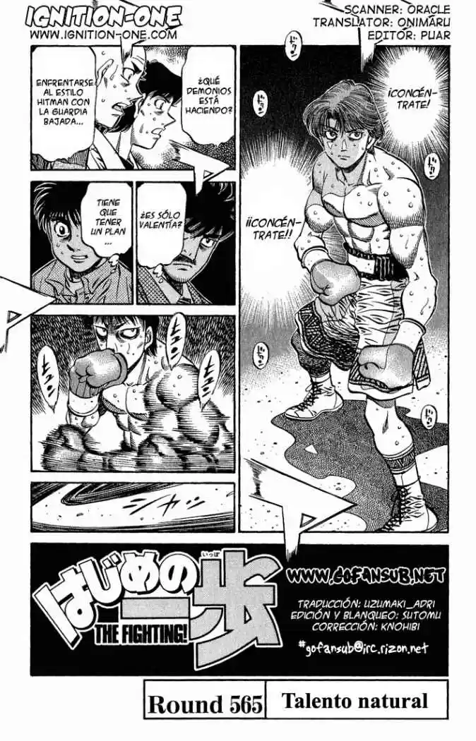 Hajime no Ippo: Chapter 565 - Page 1