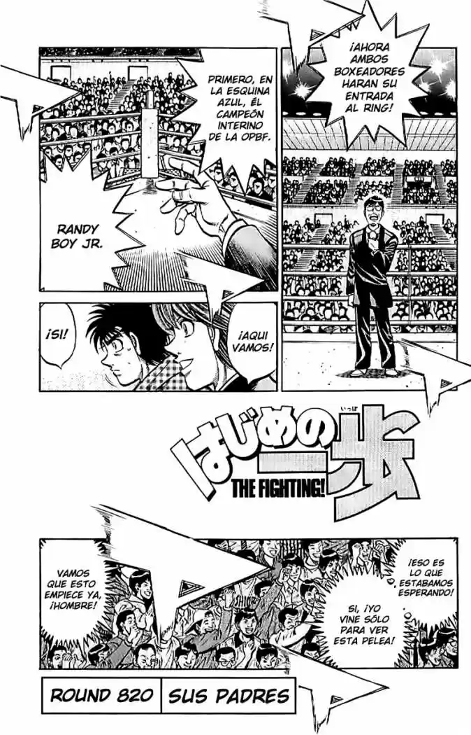 Hajime no Ippo: Chapter 820 - Page 1