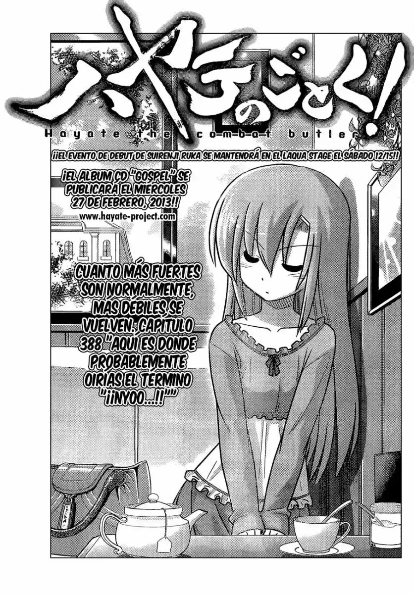 Hayate No Gotoku: Chapter 388 - Page 1