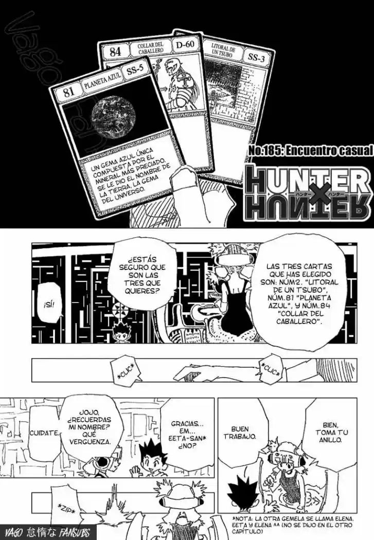 Hunter x Hunter: Chapter 185 - Page 1