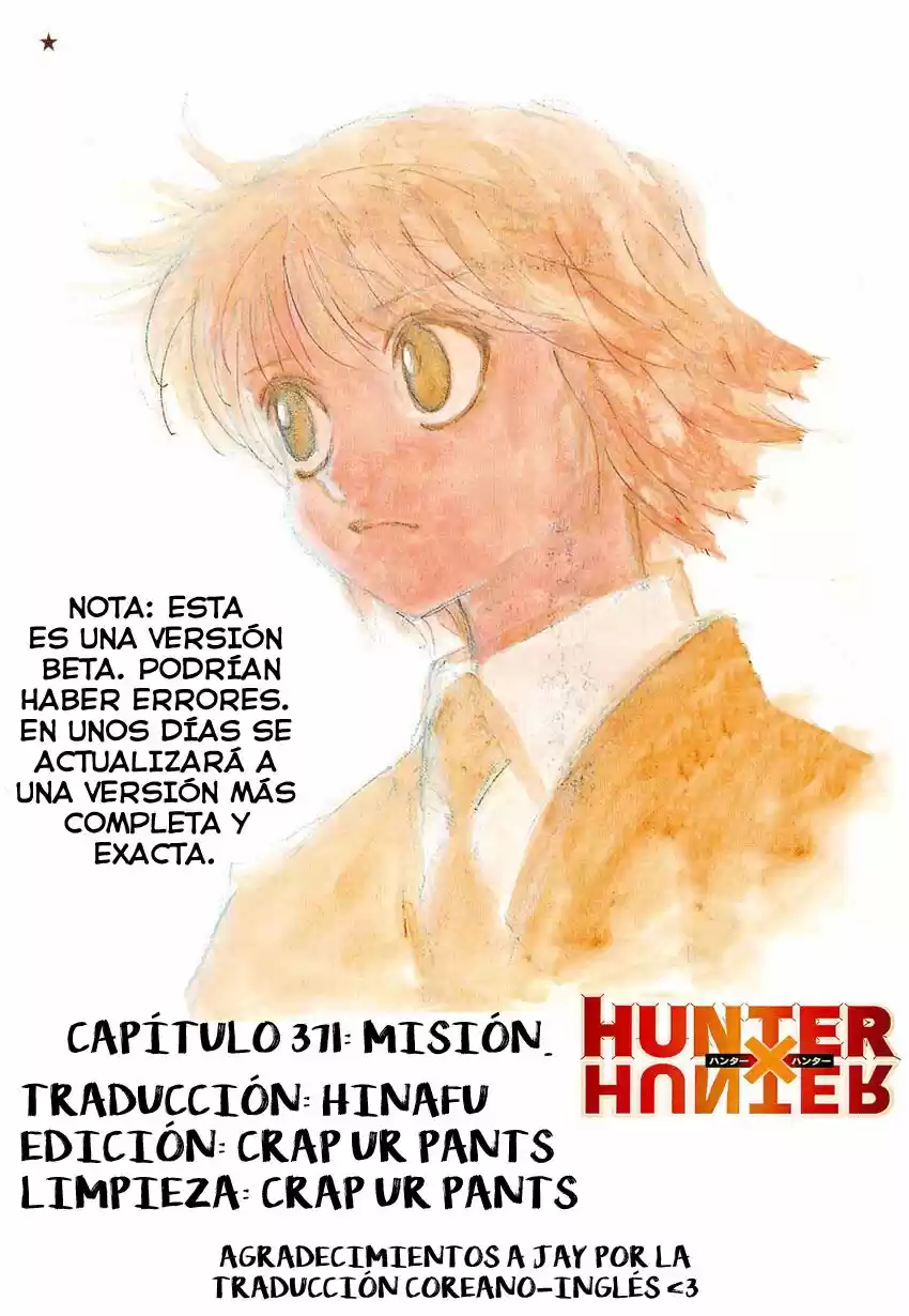 Hunter x Hunter: Chapter 371 - Page 1