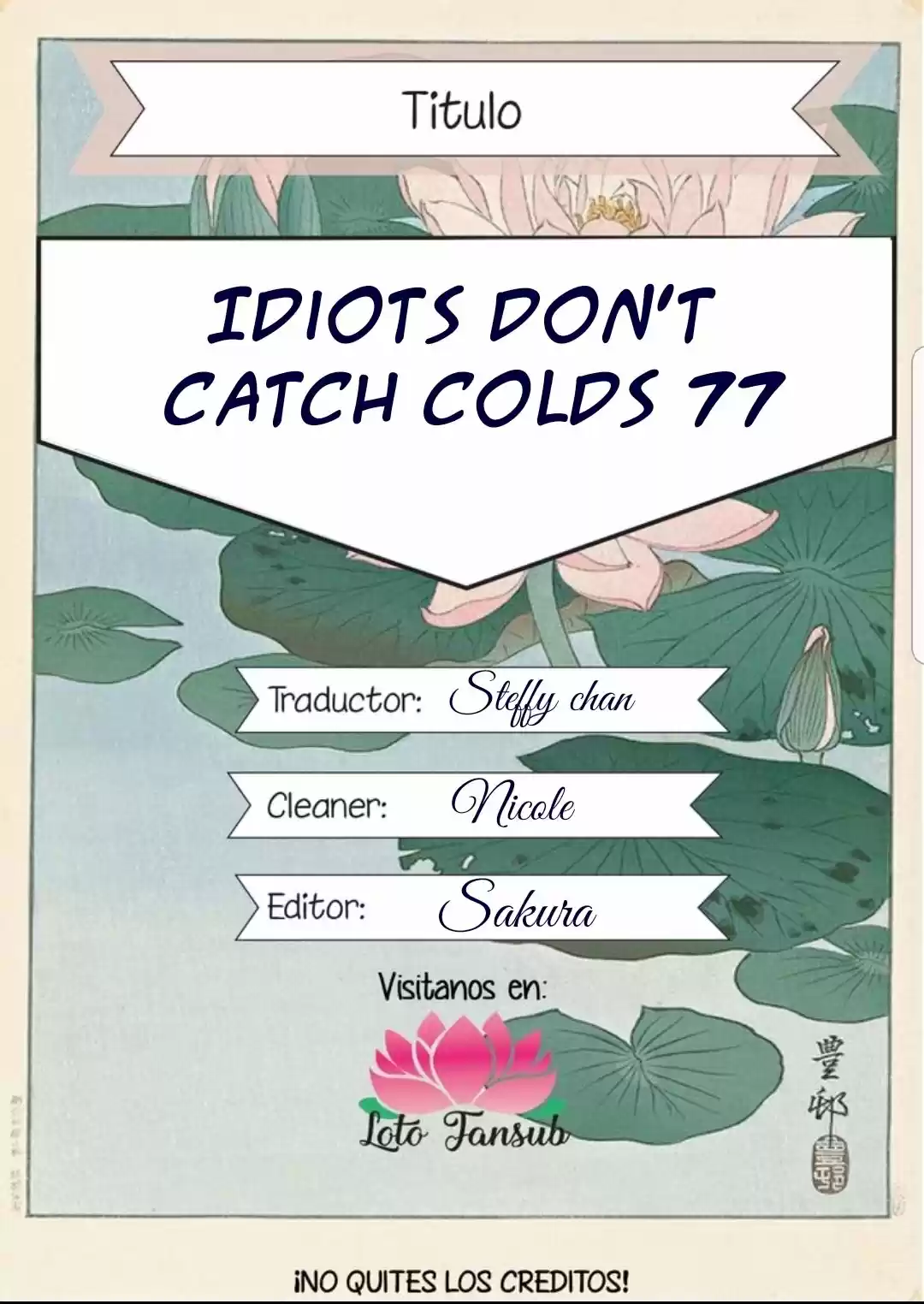 Idiots Dont Catch: Chapter 77 - Page 1