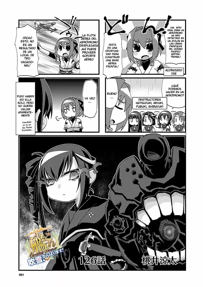 Kantai Collection 4-koma Comic: Fubuki- Ganbarimasu: Chapter 126 - Page 1