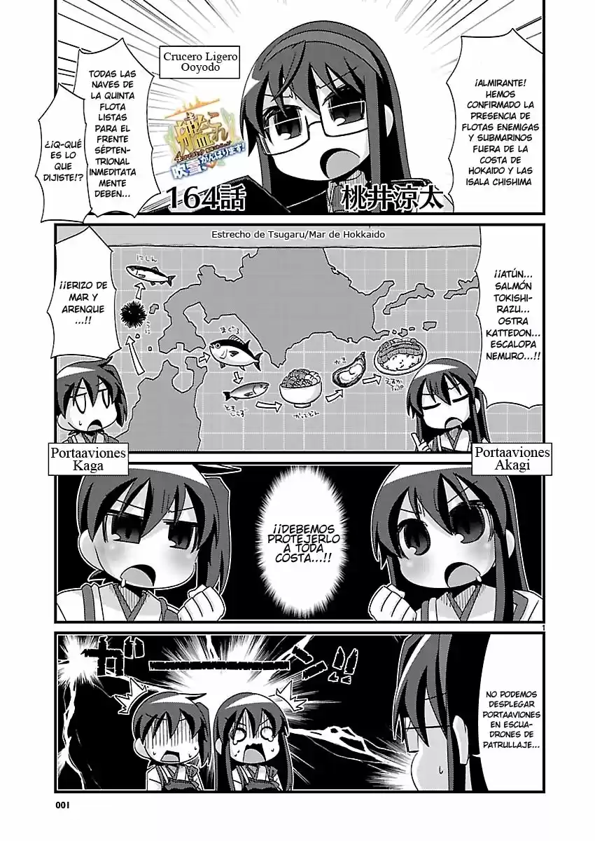 Kantai Collection 4-koma Comic: Fubuki- Ganbarimasu: Chapter 164 - Page 1