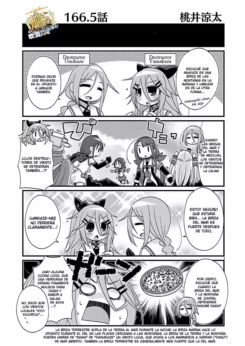 Kantai Collection 4-koma Comic: Fubuki- Ganbarimasu: Chapter 166 - Page 1