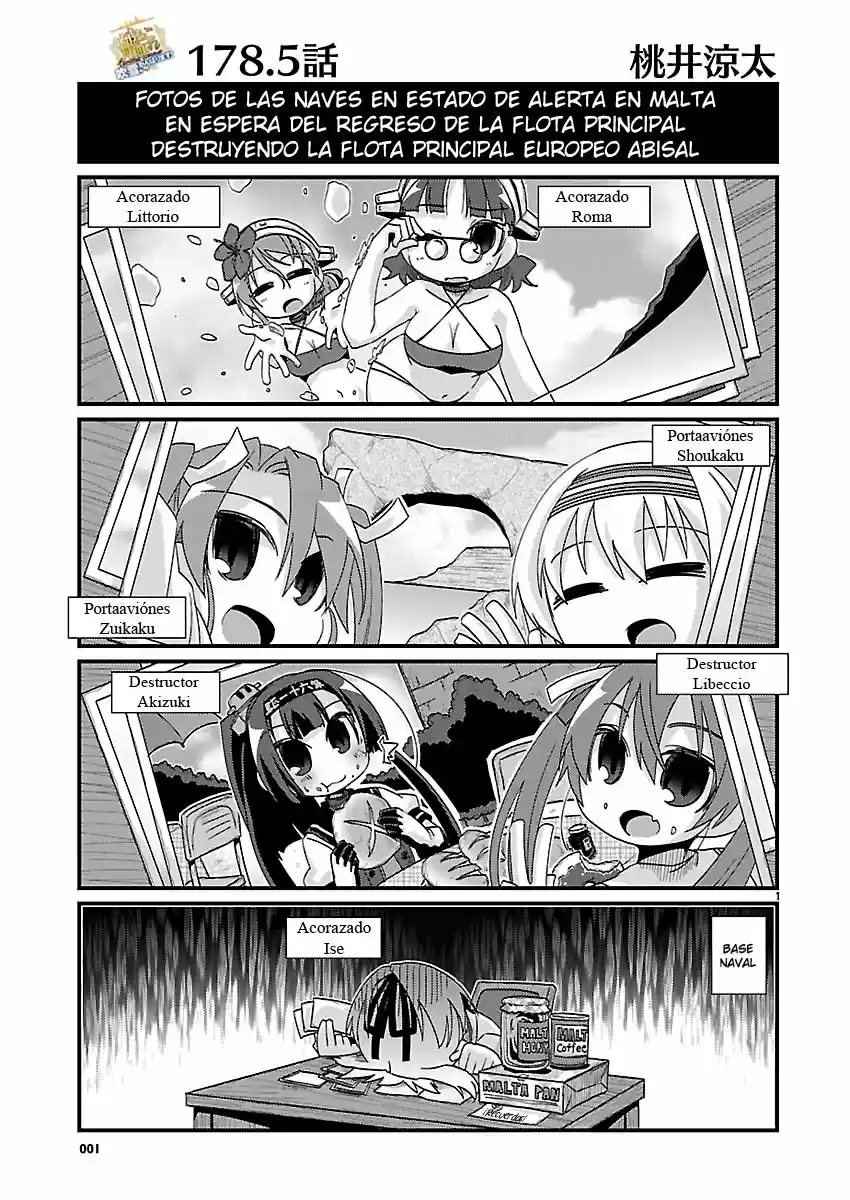 Kantai Collection 4-koma Comic: Fubuki- Ganbarimasu: Chapter 178 - Page 1