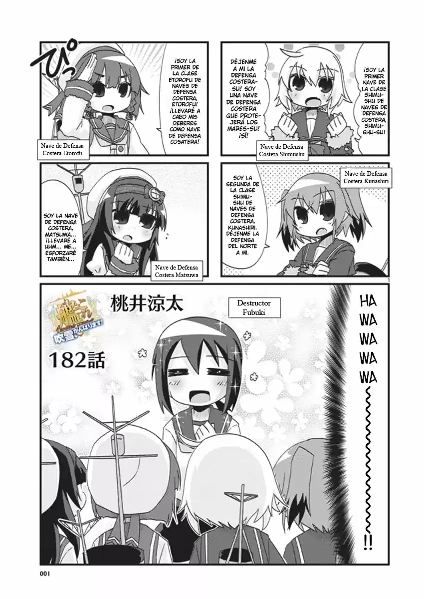 Kantai Collection 4-koma Comic: Fubuki- Ganbarimasu: Chapter 182 - Page 1