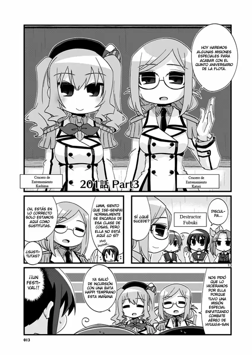 Kantai Collection 4-koma Comic: Fubuki- Ganbarimasu: Chapter 201 - Page 1