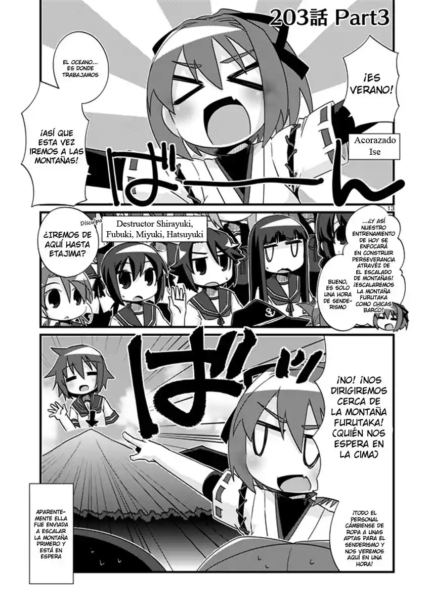 Kantai Collection 4-koma Comic: Fubuki- Ganbarimasu: Chapter 203 - Page 1