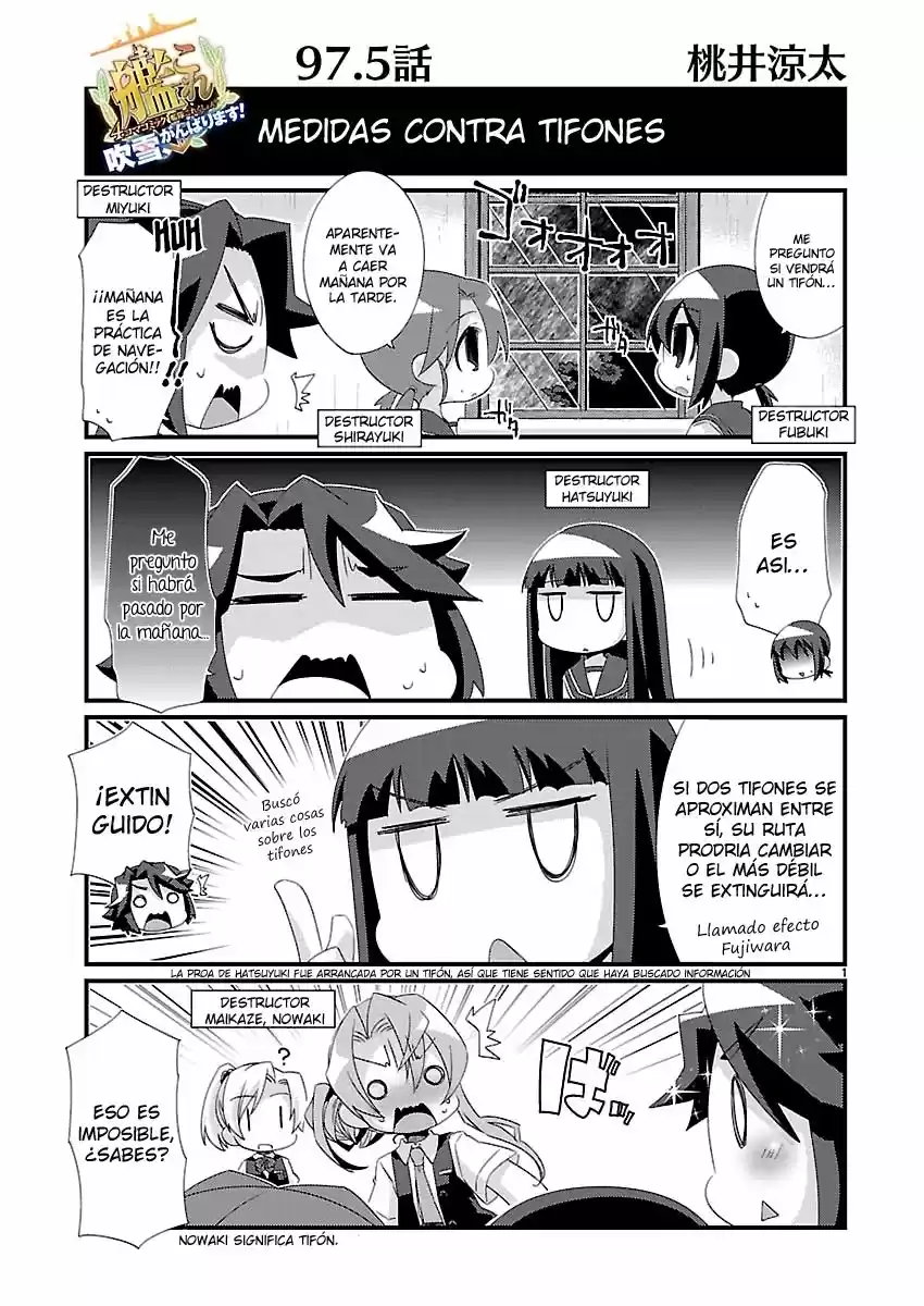 Kantai Collection 4-koma Comic: Fubuki- Ganbarimasu: Chapter 97 - Page 1