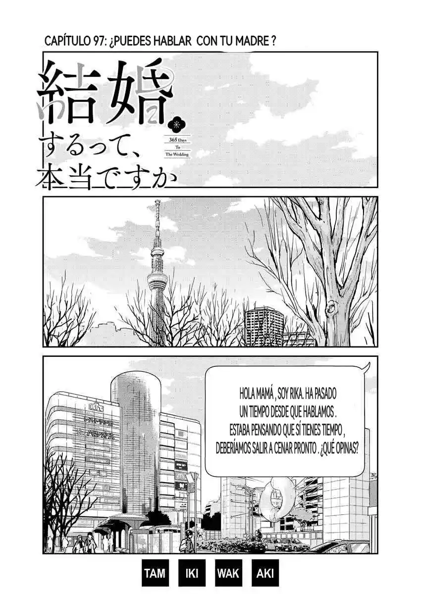 Kekkon Surutte, Hontou Desu Ka?: 365 Days To The Wedding: Chapter 97 - Page 1