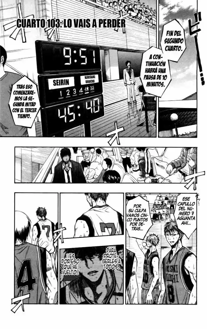 Kuroko No Basket: Chapter 103 - Page 1