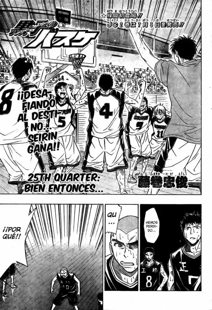 Kuroko No Basket: Chapter 25 - Page 1