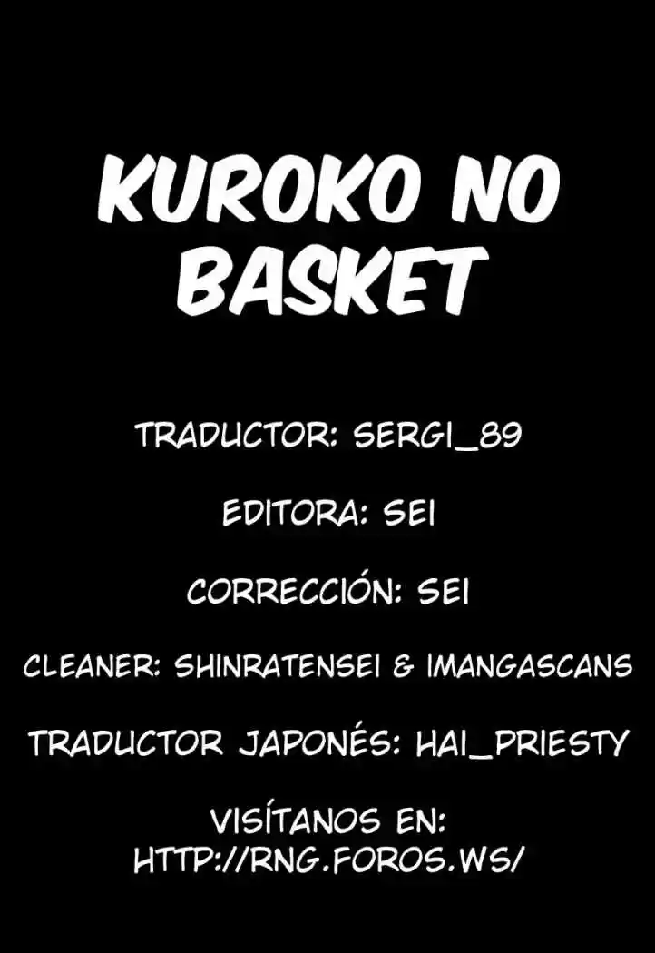 Kuroko No Basket: Chapter 33 - Page 1