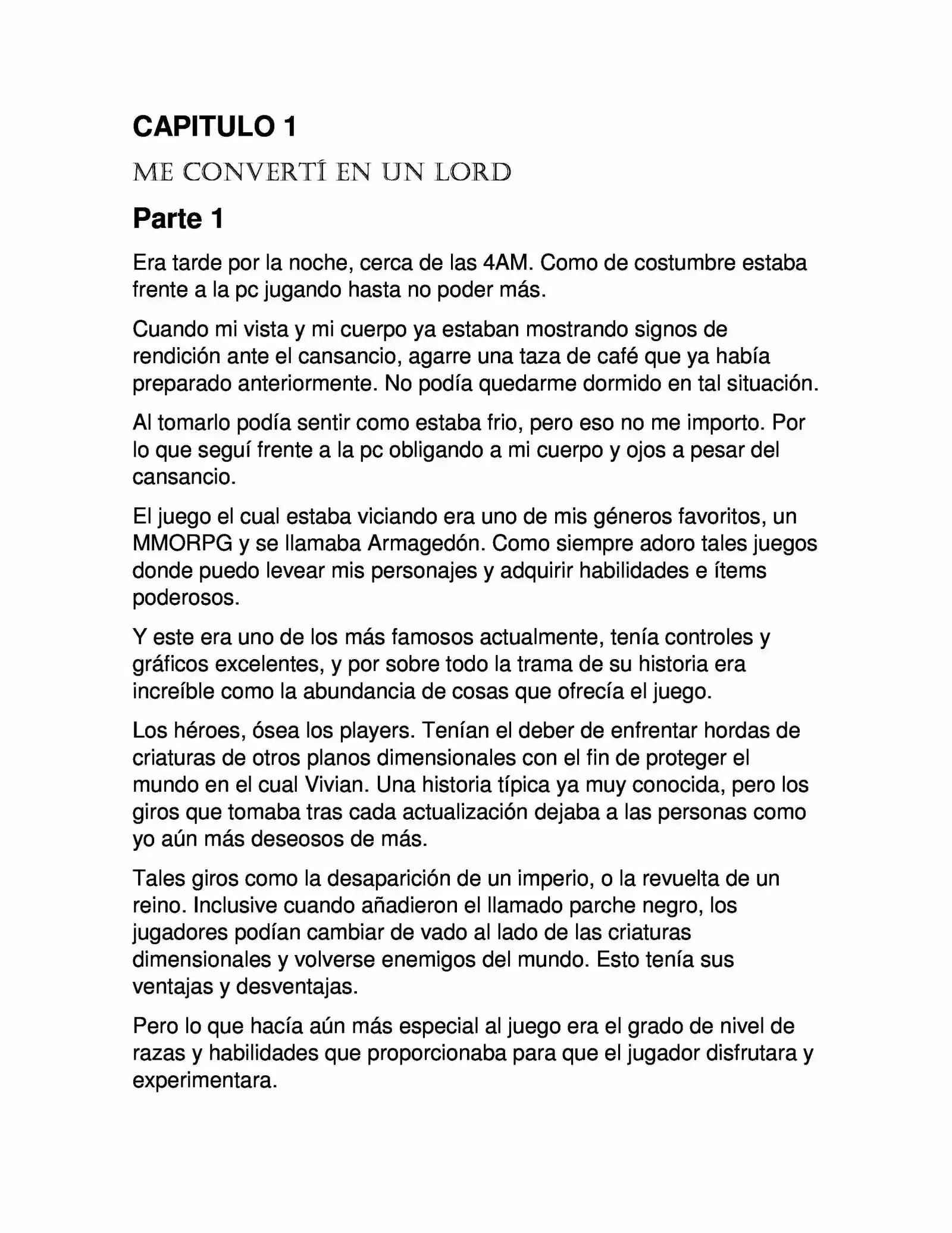 La Dominación De Los Lords (Novela: Chapter 2 - Page 1