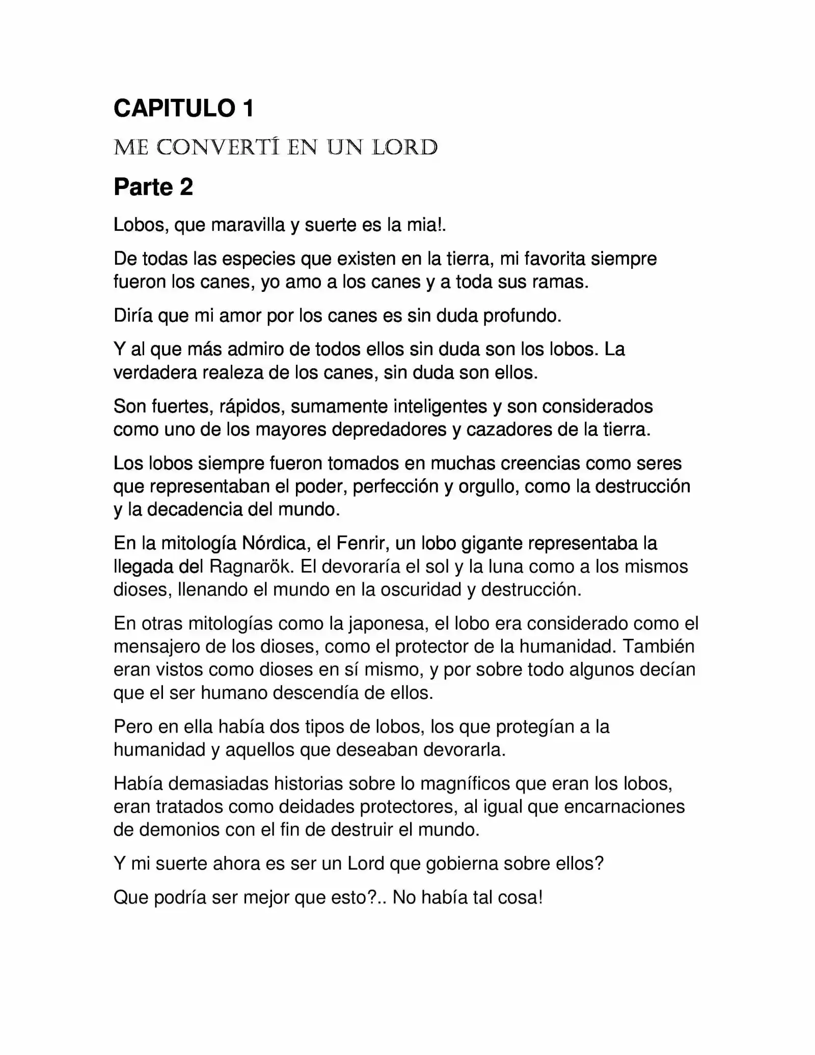 La Dominación De Los Lords (Novela: Chapter 3 - Page 1